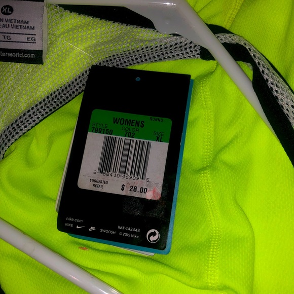 Nike Women’s Dri Fit Top Yellow Size XL - Picture 3 of 4